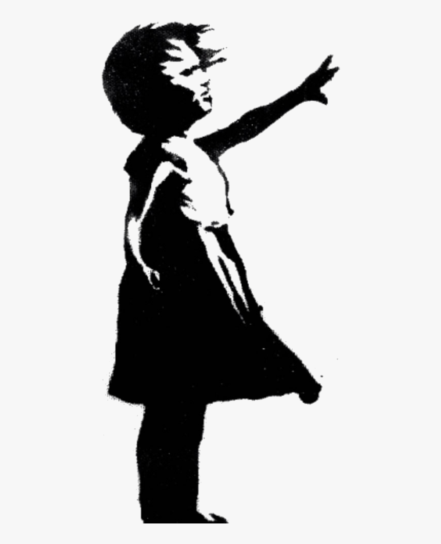 Banksy Png -banksy Balloon Girl, Hd Png Download - Girl With The Red Balloon Painting, Transparent Png, Free Download