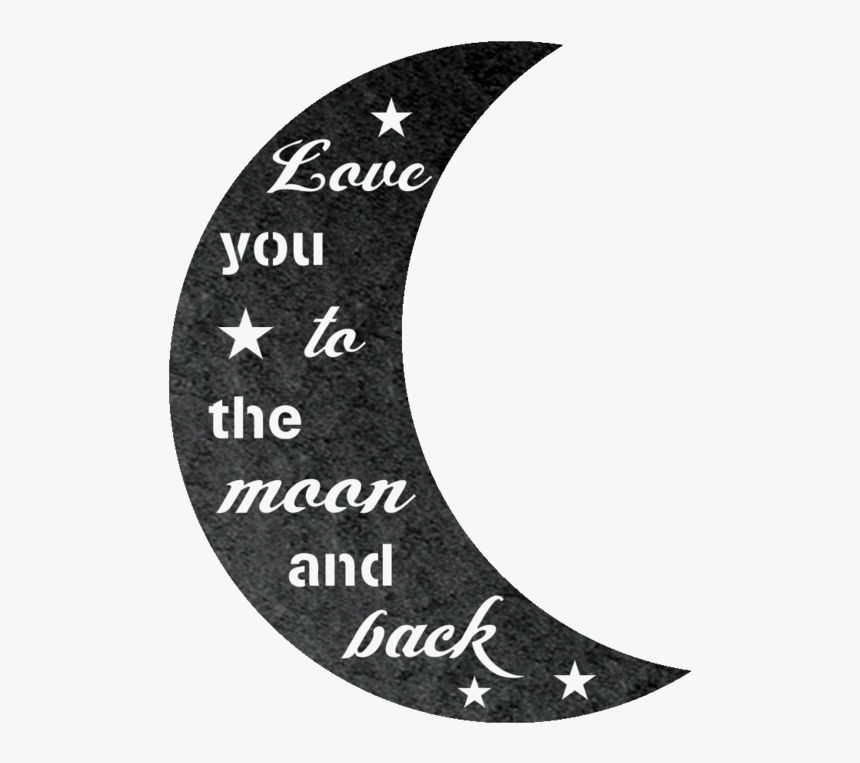 I Love You To The Moon & Back Steel Wall Sign - Love You To The Moon And Back Png, Transparent Png, Free Download