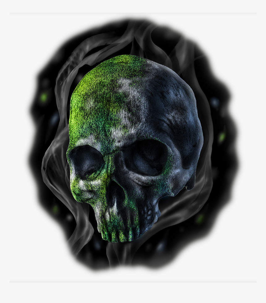 Green Skull Png - Skull, Transparent Png, Free Download