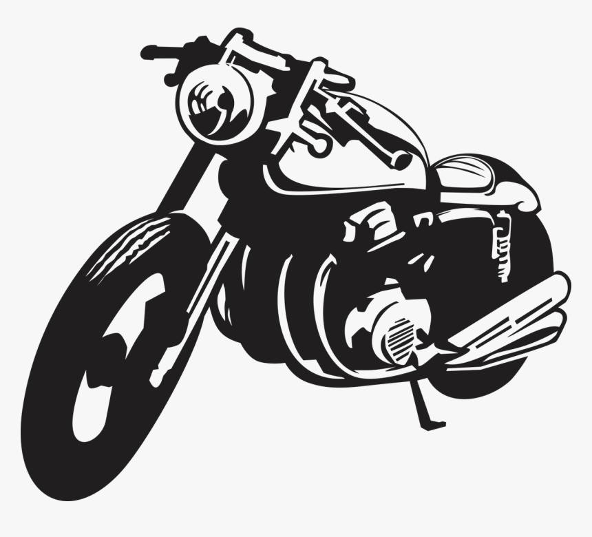 Motorcycle Silhouette, HD Png Download, Free Download