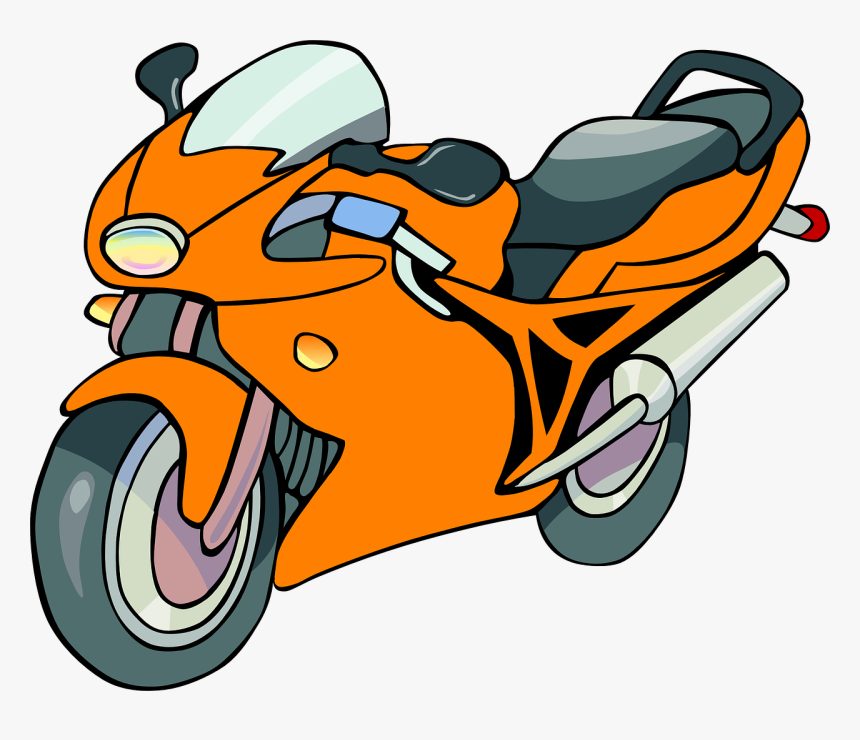 Transparent Motorbike Png - Motorcycle Clipart, Png Download, Free Download