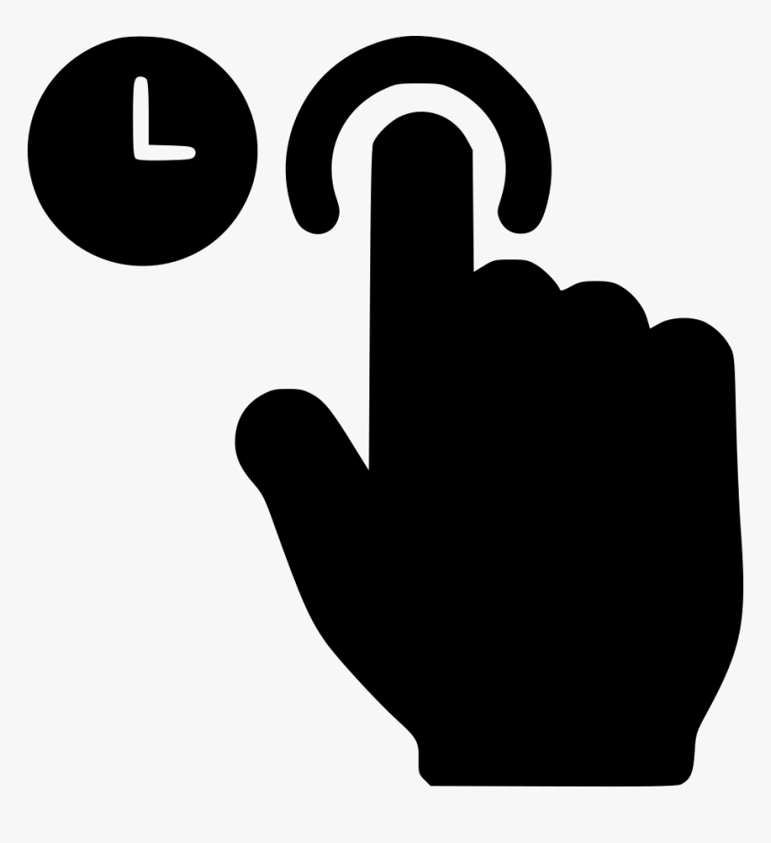 Click And Hold - Hold Icon Png, Transparent Png, Free Download