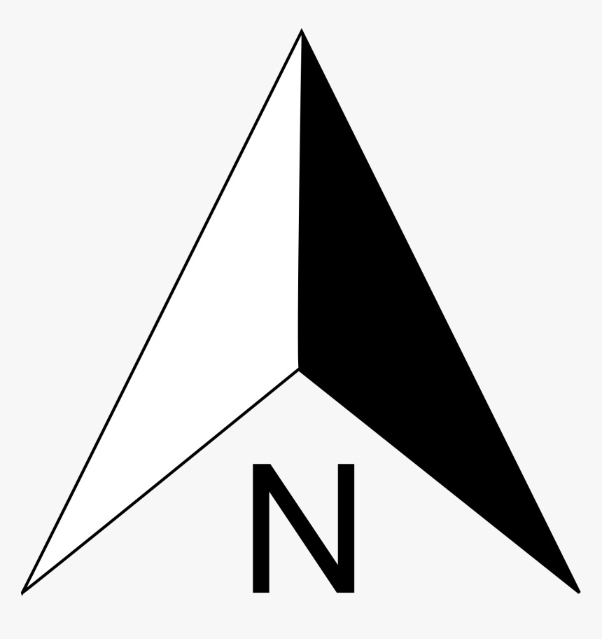 North Compass Arrow Clip Art - North Sign Png Hd, Transparent Png, Free Download