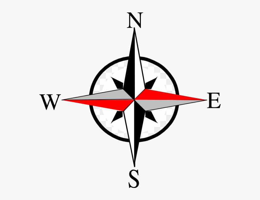 Compass East West Ten Clip Art At Clipartimage North - North East South West Symbol, HD Png Download, Free Download