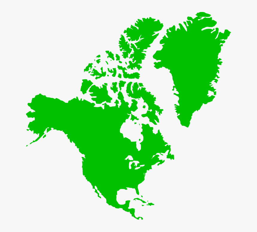 North America - Vector North America Map Outline, HD Png Download, Free Download