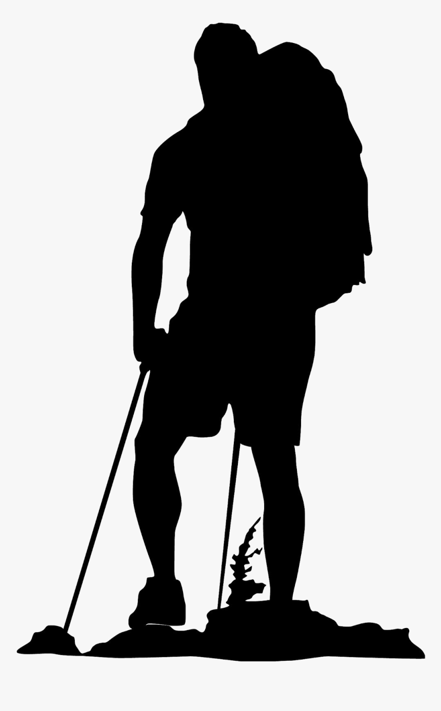 Clip Art Hiking Backpacking Vector Graphics Silhouette - Brochures On Huntington's Disease, HD Png Download, Free Download
