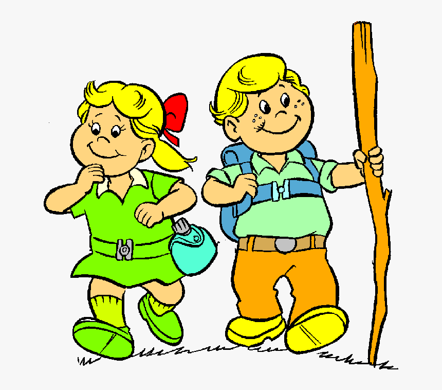 People Hiking Clip Art - Nature Walk For Kids Clipart, HD Png Download -  kindpng