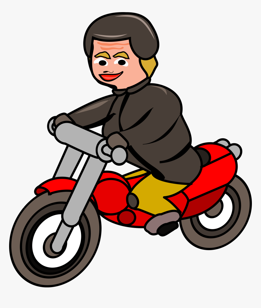 Motorcycle Cartoon Png - Naik Motor Png, Transparent Png, Free Download