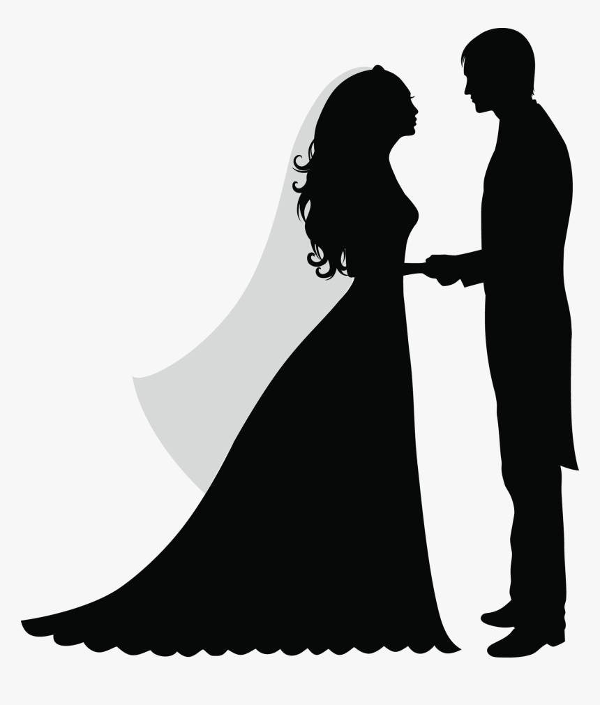 Wedding Silhouette Png - Wedding Silhouette No Background, Transparent Png, Free Download