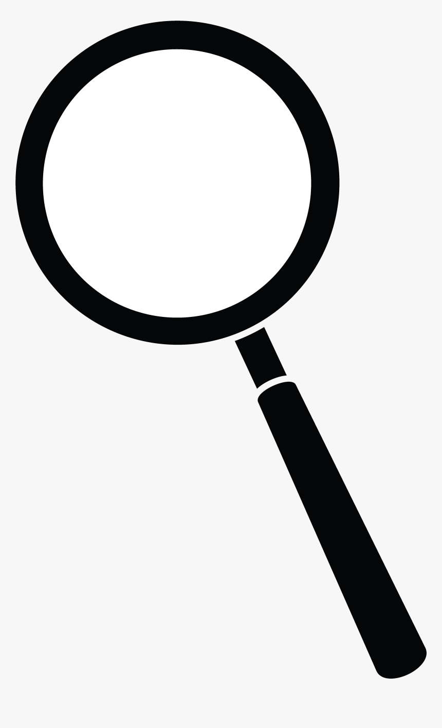 Magnifying Glass Free Cliparts Clip Art Transparent - Silhouette Magnifying Glass Vector, HD Png Download, Free Download