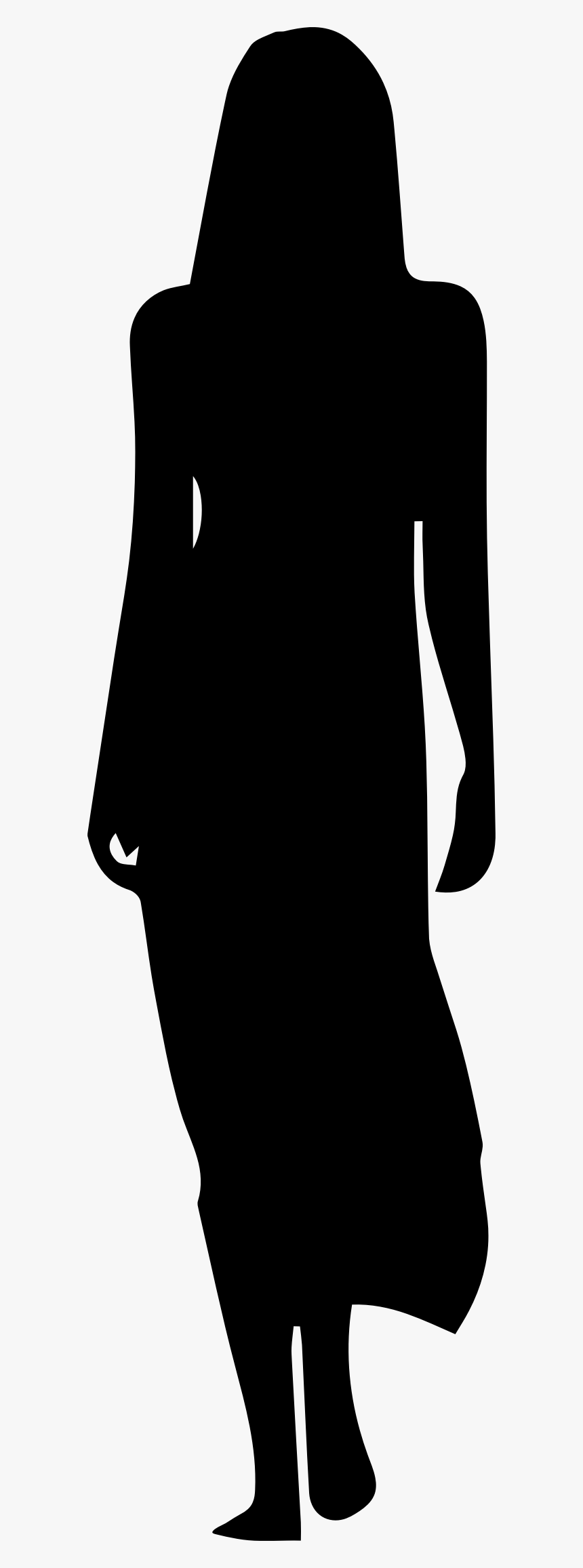 Lady In Dress Silhouette At Getdrawings - Woman In Dress Icon, HD Png Download, Free Download