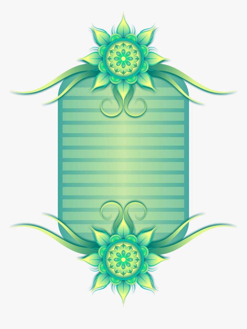 Flower Border Pattern Clip Arts - Flower Border Png Images Hd, Transparent Png, Free Download