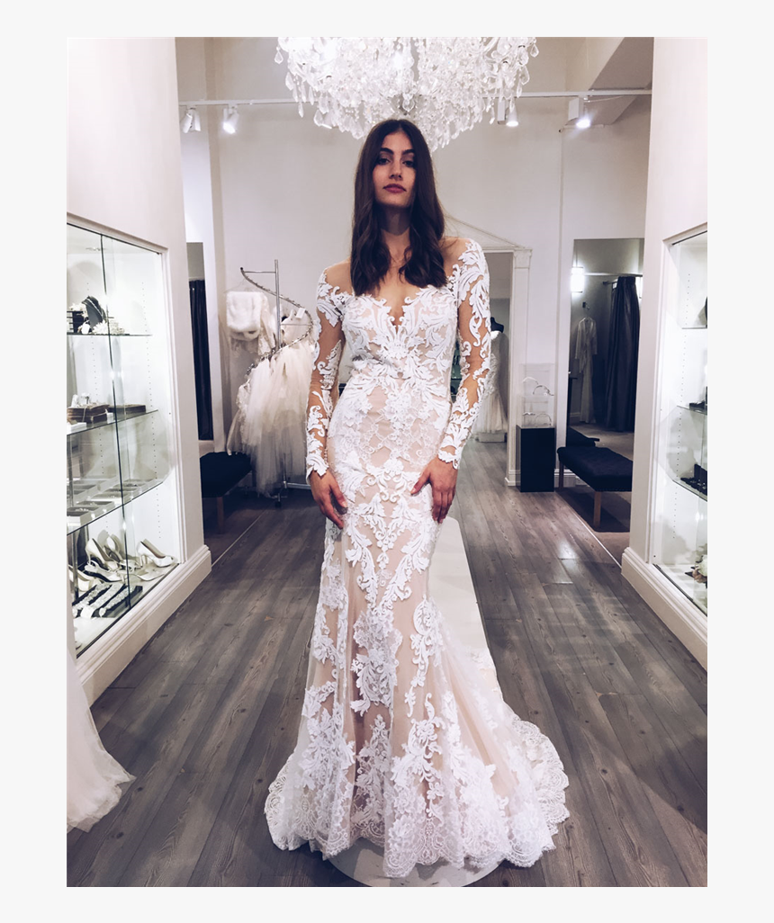 bold lace wedding dress