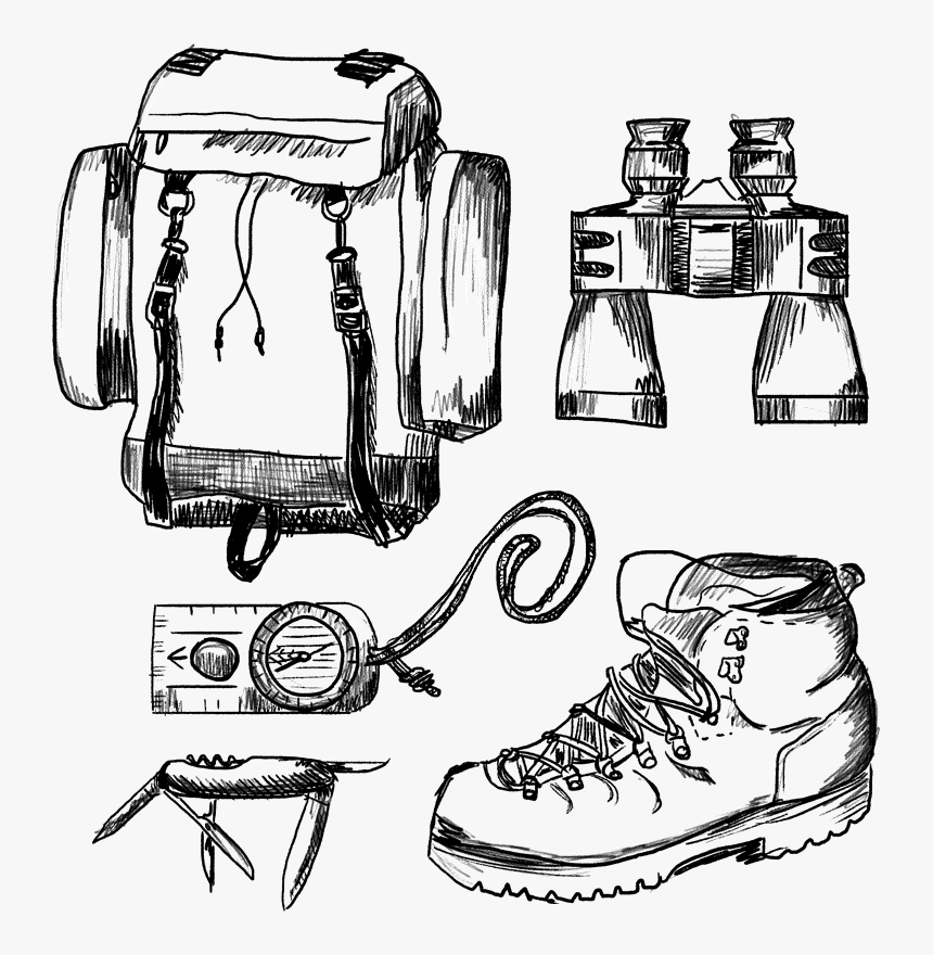 Hiking Shoes Drawing, HD Png Download, Free Download