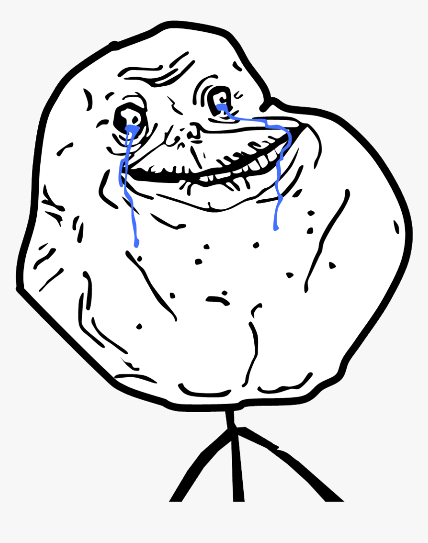 Forever Alone Clipart Troll - Meme Forever Alone, HD Png Download, Free Download