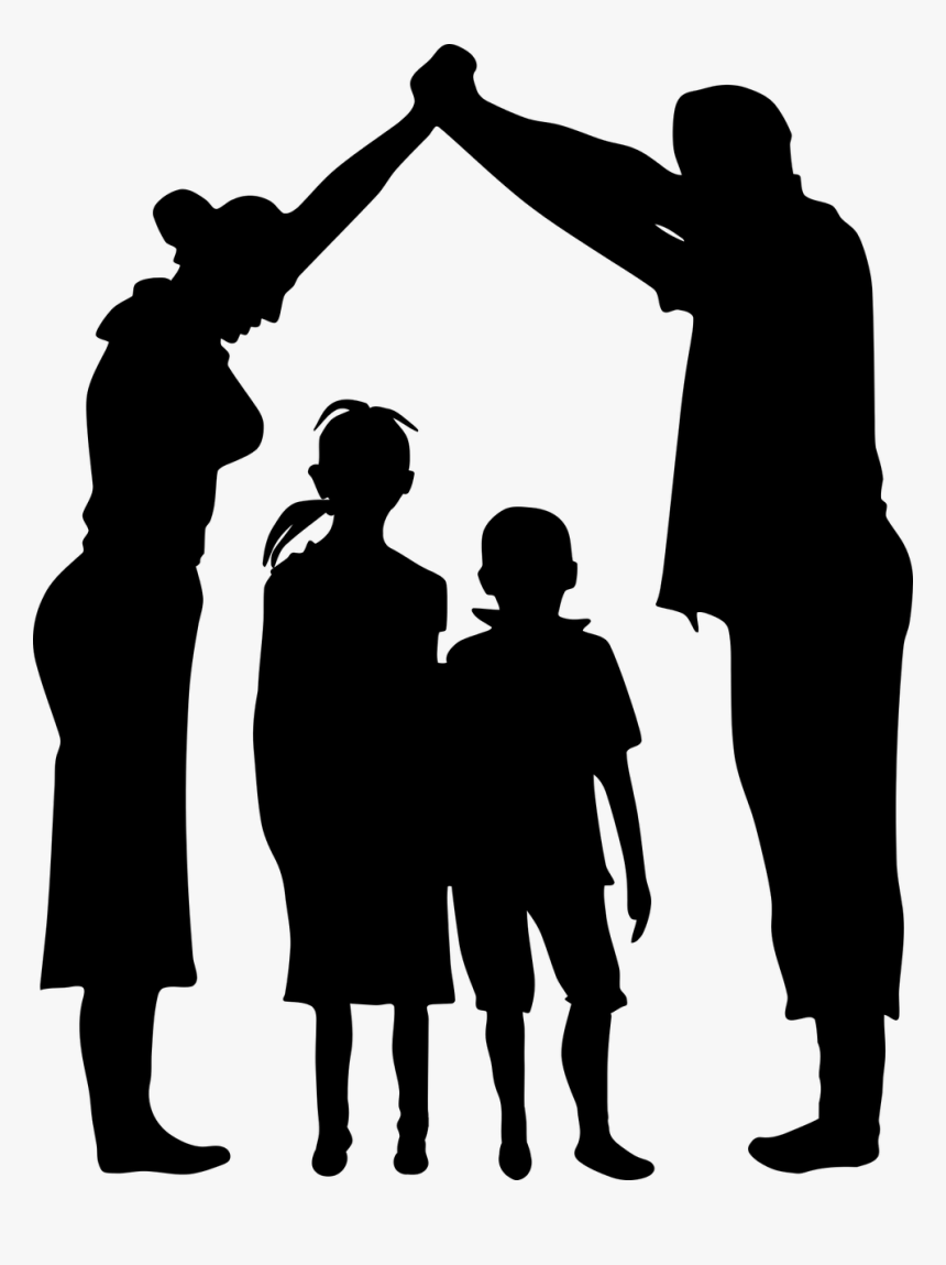 Silhouette People Family Png Transparent Png Kindpng