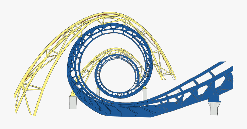 Roller Coaster Track Png, Transparent Png, Free Download