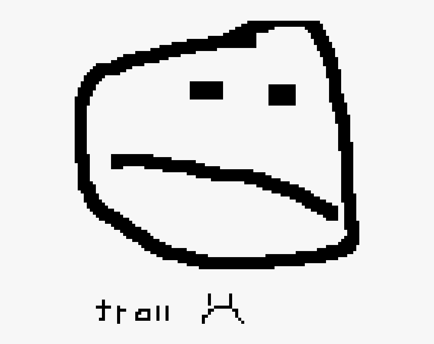 Sad Troll Face - Colts Logo Perler Bead Pattern, HD Png Download, Free Download