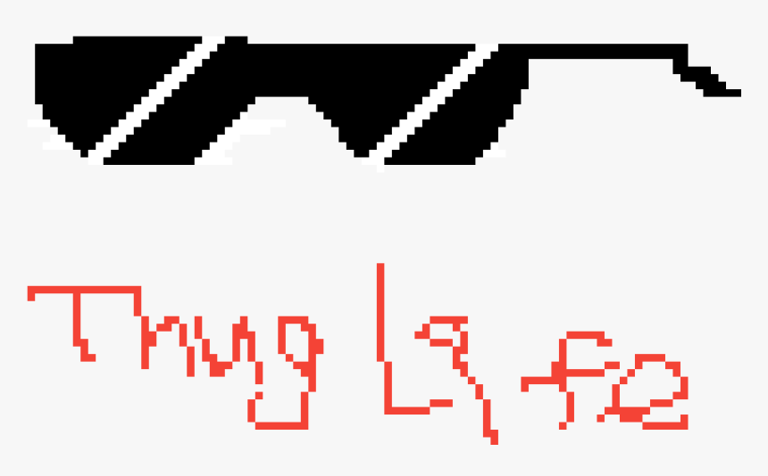 Thug Life Glasses - Carmine, HD Png Download, Free Download