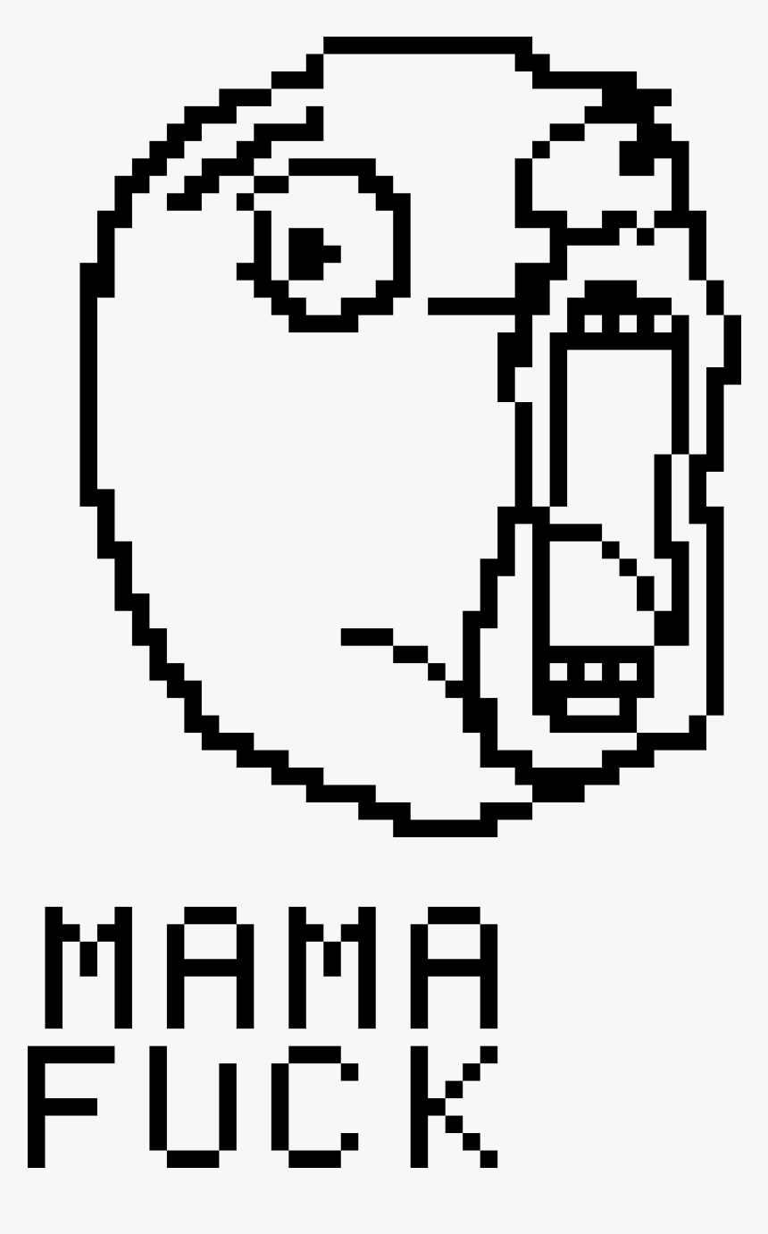 Minecraft Troll Face Pixel Art, HD Png Download, Free Download