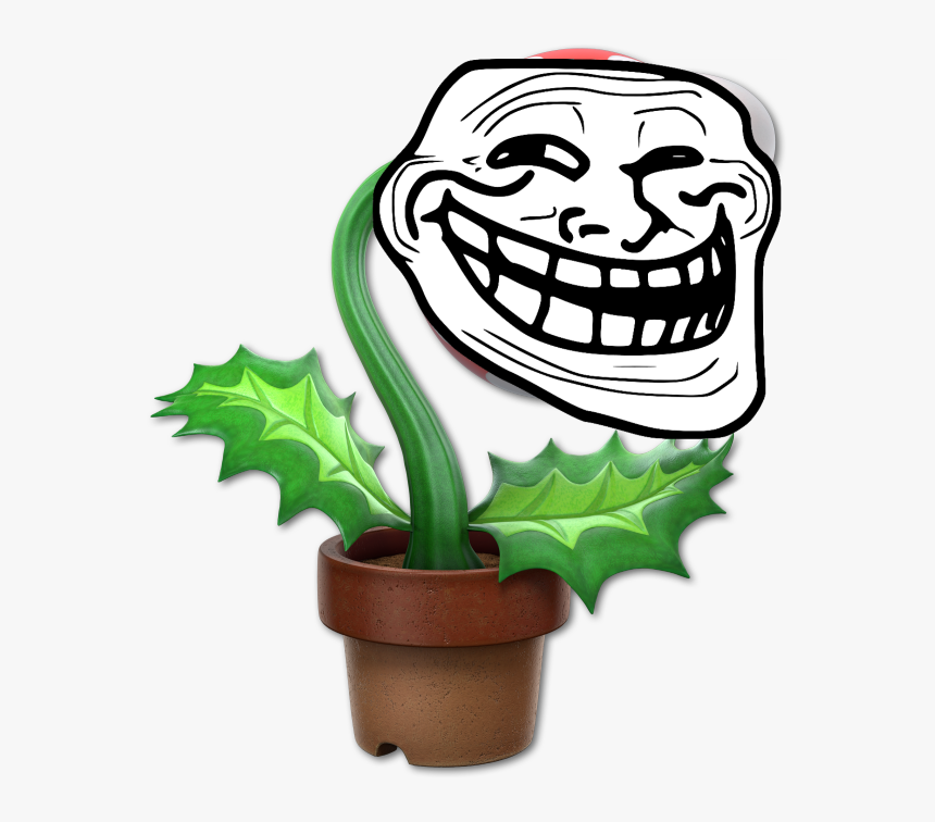 Piranha Plant Trollface - Google Troll Face, HD Png Download, Free Download