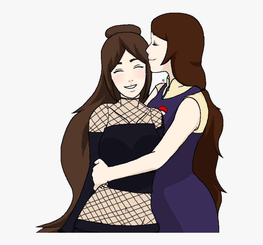 Mother And Png Transparent - Mother And Daughter Drawing, Png Download, Free Download