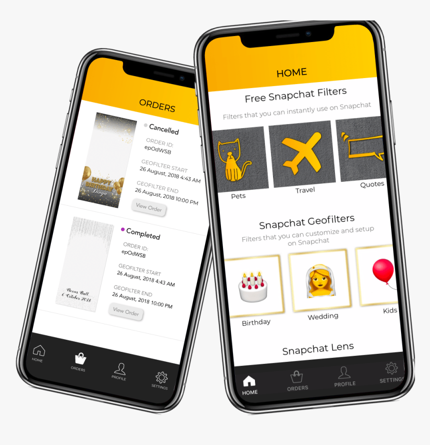 Swipestudio Snapchat Filters App - Iphone, HD Png Download, Free Download
