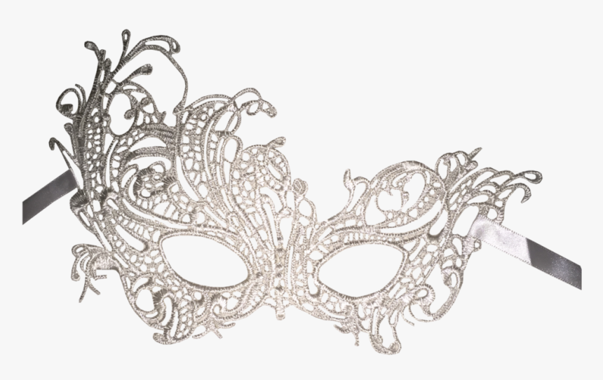 Silver Masquerade Mask Png, Transparent Png, Free Download