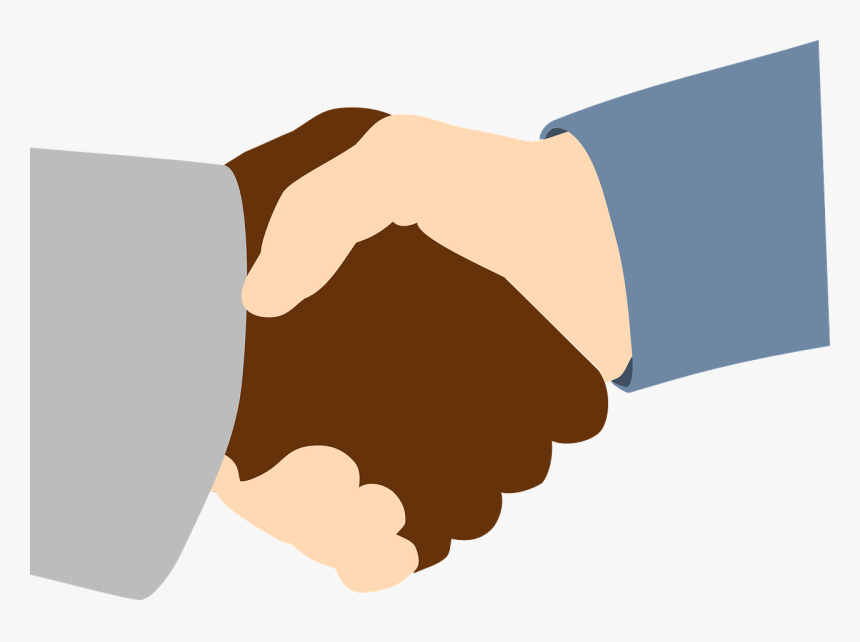 Handshake, Black, White, Friends, Business, People - Handshake Clip Art, HD Png Download, Free Download
