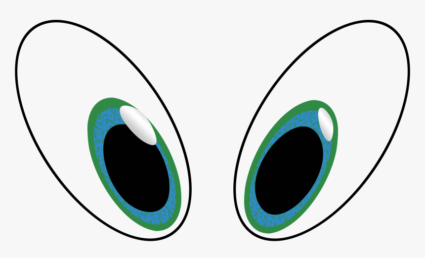 Big Cartoon Eyes Clipart - Funny Eyes Clipart, HD Png Download, Free Download