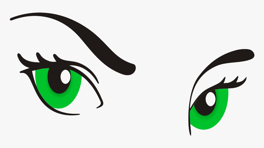 Eyeball Clipart Woman Eye - Girl Eyes Cartoon Png, Transparent Png, Free Download