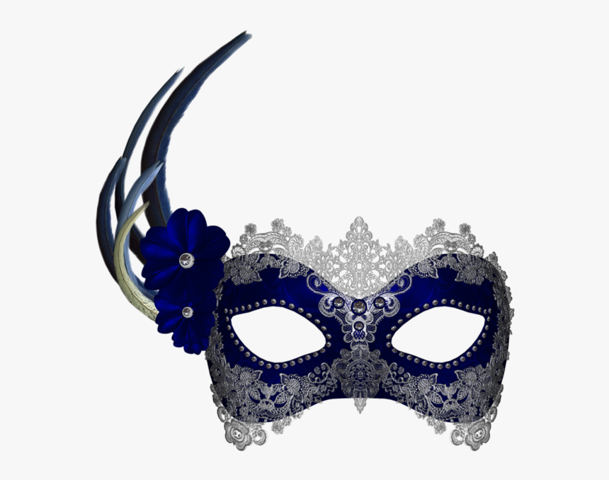 Blue Masquerade Mask Png, Transparent Png, Free Download