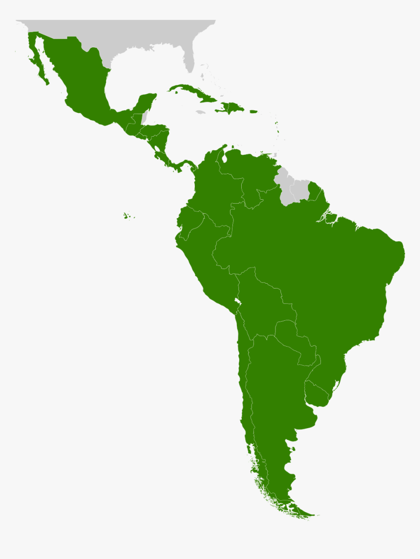 Transparent North America Outline Png - Latin America Map Png, Png Download, Free Download
