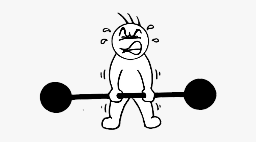 Weak Cartoon Png 1 » Png Image - Heavy Clipart Black And White, Transparent Png, Free Download