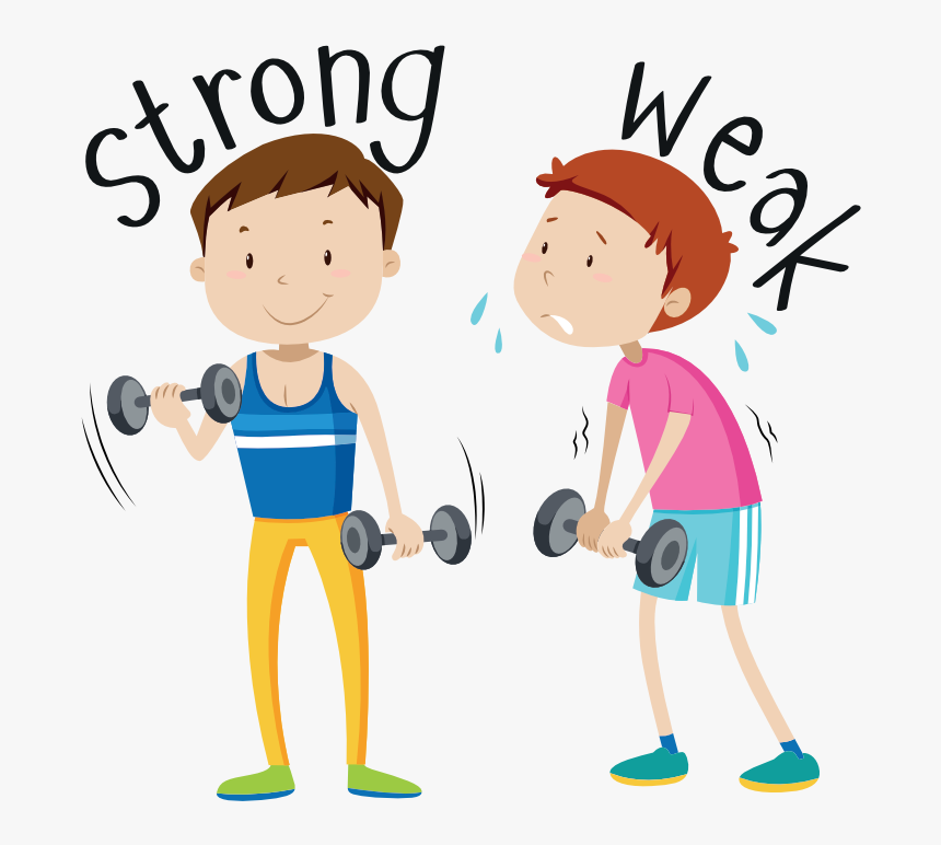 Download Free Png Strong Vs Weak, Life Vs Live - Strong And Weak, Transparent Png, Free Download