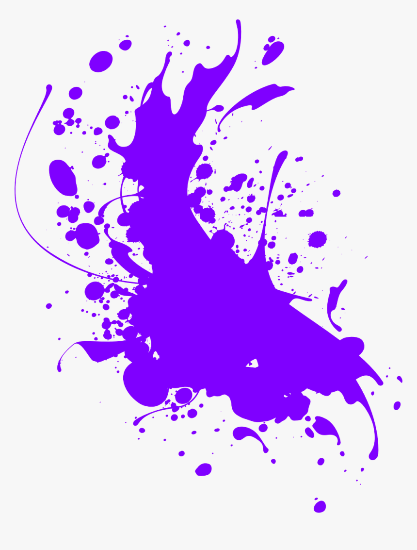 Purple Paint Splatter Png, Transparent Png, Free Download