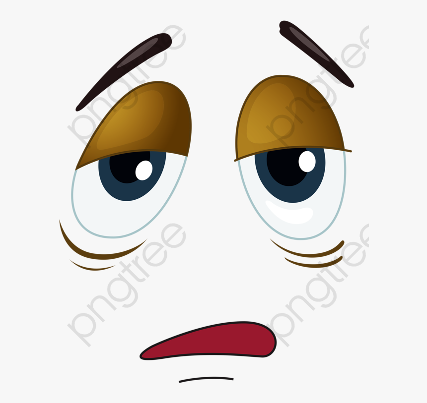 Tired Eye Png - Kartun Emoji, Transparent Png, Free Download