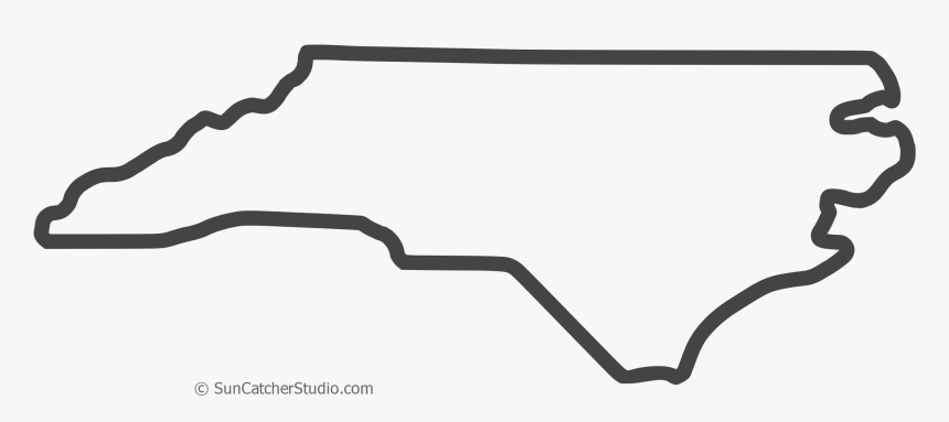 Free North Carolina Outline With Home On Border, Cricut - North Carolina Outline, HD Png Download, Free Download