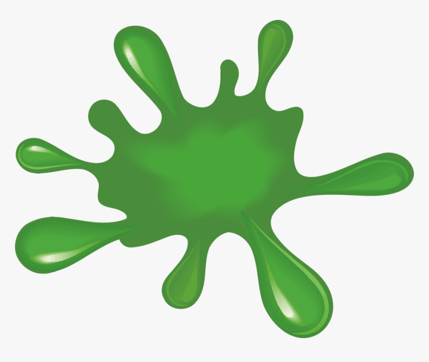 Leaf,tree,hand - Green Paint Splash Clipart, HD Png Download, Free Download