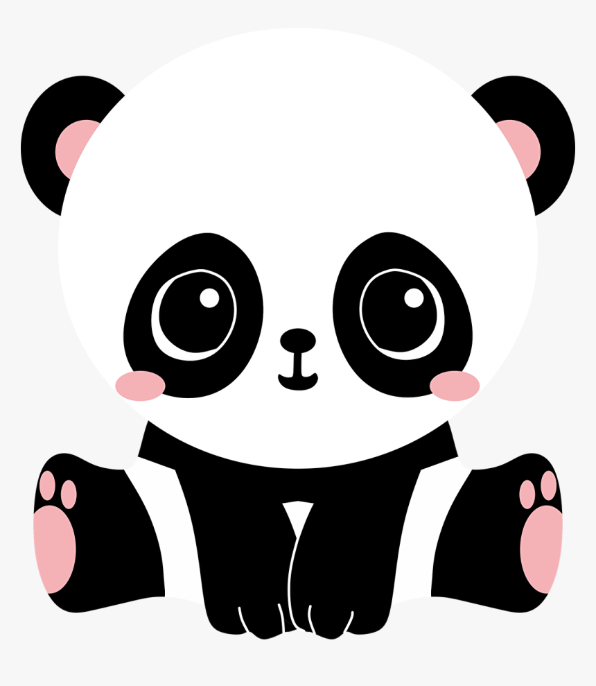 Cute Panda Transparent Images - Panda Kawaii, HD Png Download, Free Download