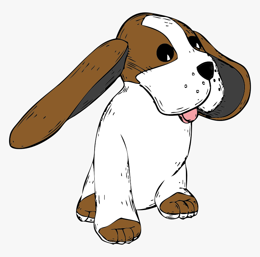 Dog Ears Png - Cartoon Dog With Big Ears, Transparent Png, Free Download