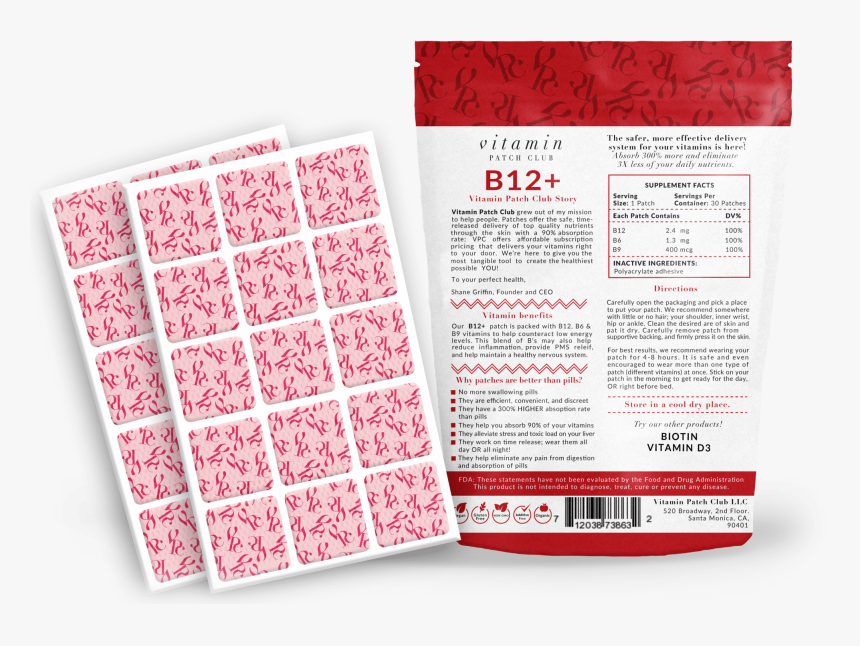 Vitamin Patch Club Supplement Subscribe And Save $5, HD Png Download, Free Download