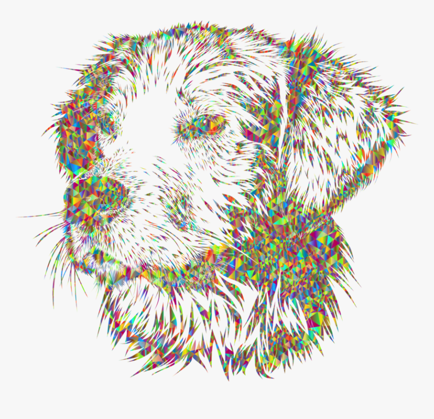 Border Collie Puppy Beagle Pet Dog Training - Black And White Puppy Drawing, HD Png Download, Free Download