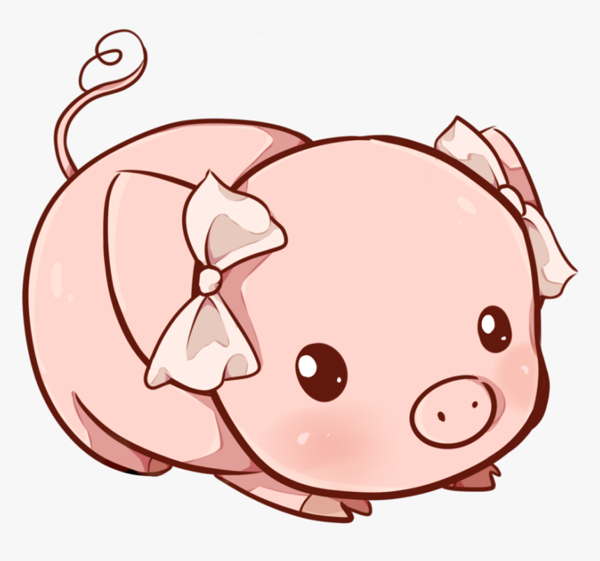 28 Collection Of Kawaii Pig Drawing - Kawaii Cute Pig Clipart, HD Png  Download - kindpng