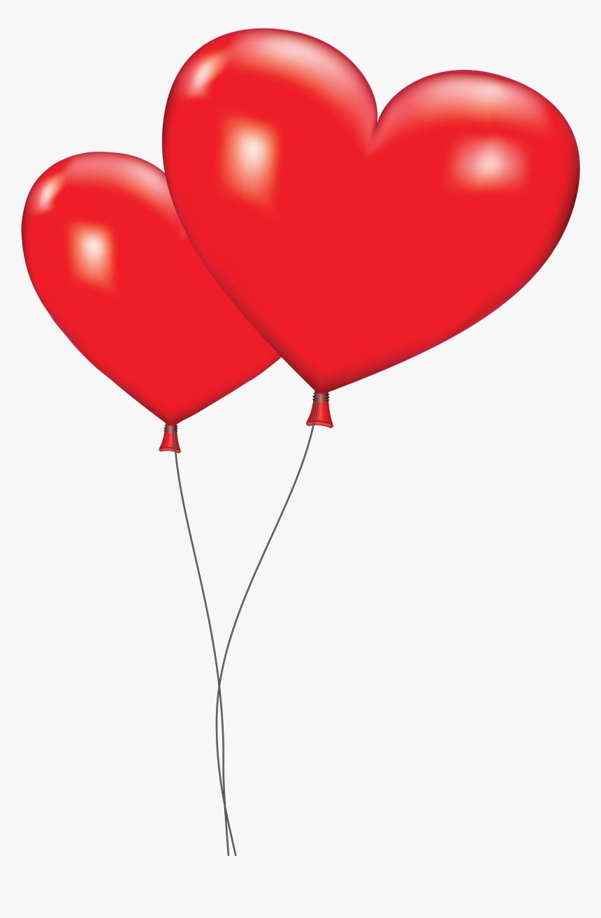 Orange Balloon Clipart - Heart Balloon Clipart, HD Png Download, Free Download