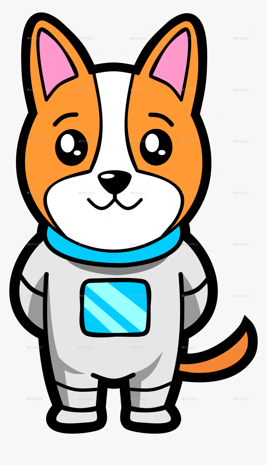 Space Dog Mascot - Dog In Space Clipart, HD Png Download, Free Download