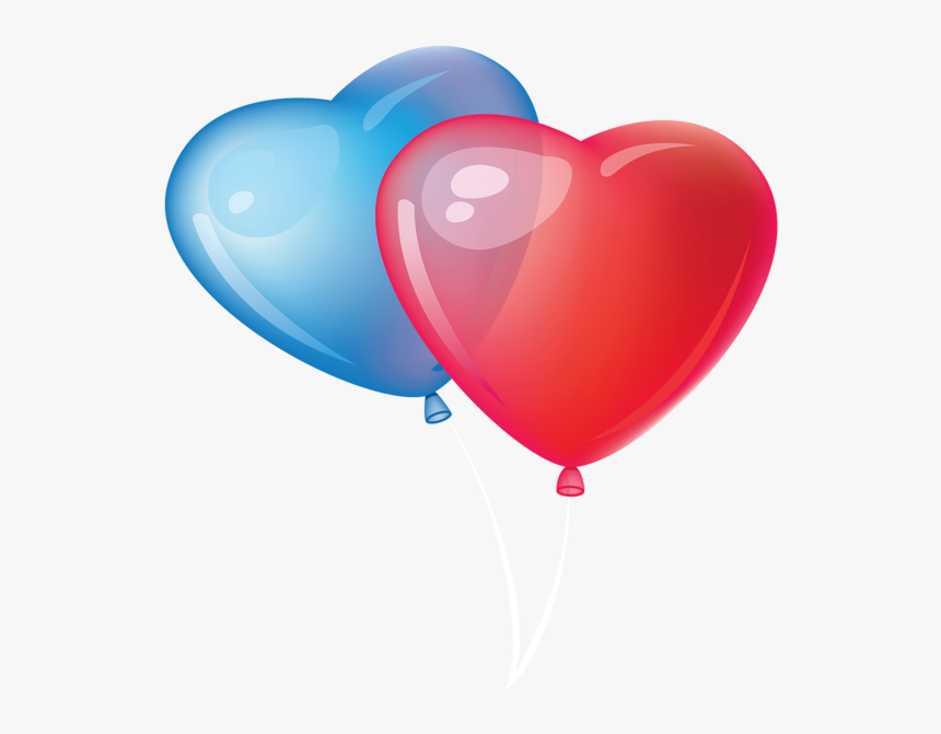 Two Heart Balloons Png Clipart - Love Clipart Transparent Background, Png Download, Free Download