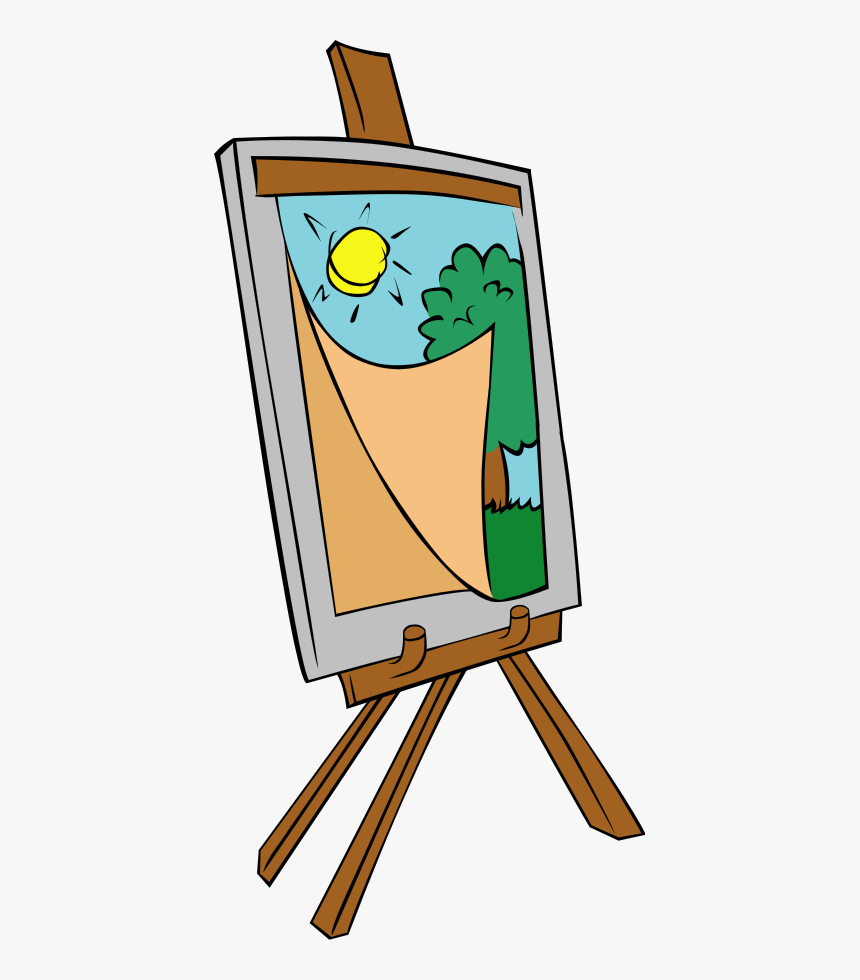 Painting Easel Clip Art - Painting Clipart, HD Png Download, Free Download
