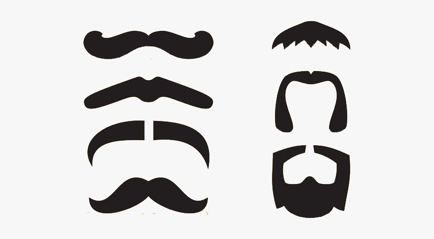 Material Moustache Cartoon Beard Hq Image Free Png - Beard Clipart Black And White, Transparent Png, Free Download