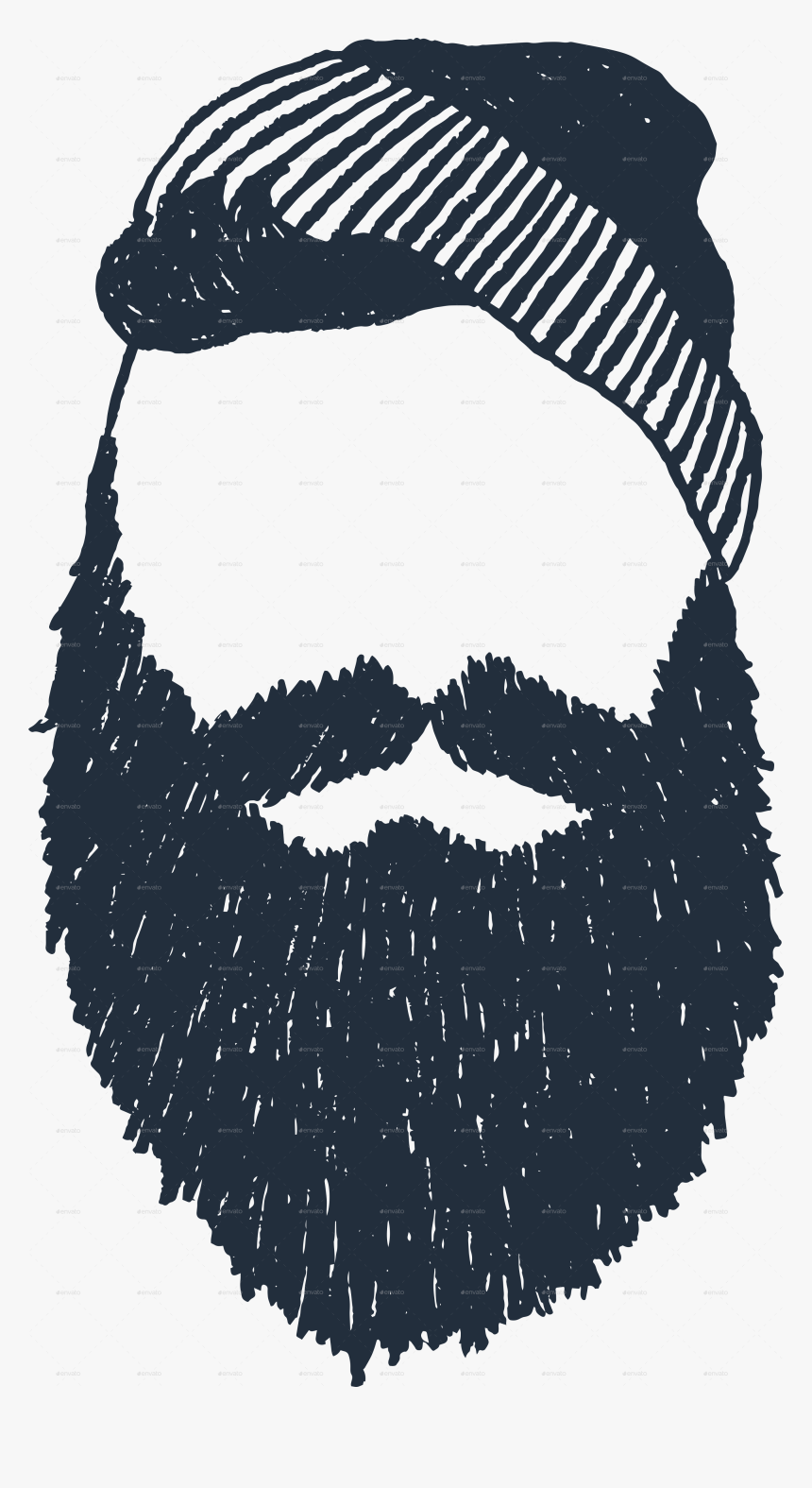 Easy Vector Duck Dynasty Beard - Lumberjack Face, HD Png Download, Free Download